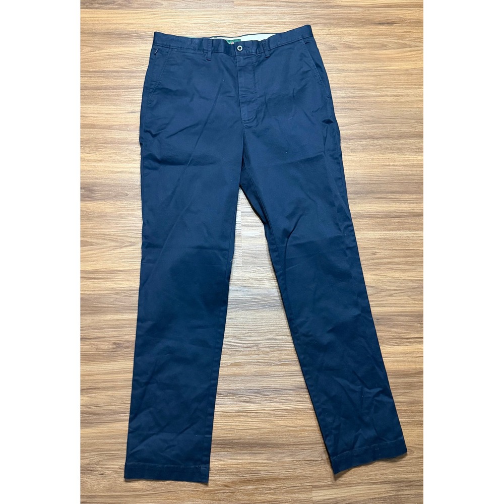 J.Crew Oarsman Mens Navy Blue Straight Fit Stretch Cotton Chino Pants Sz 32x34